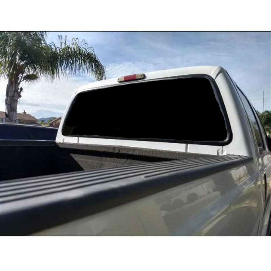 Waterproof BLACK Rear Window Perforated Decal Tint Graphic Sticker for Truck Van
