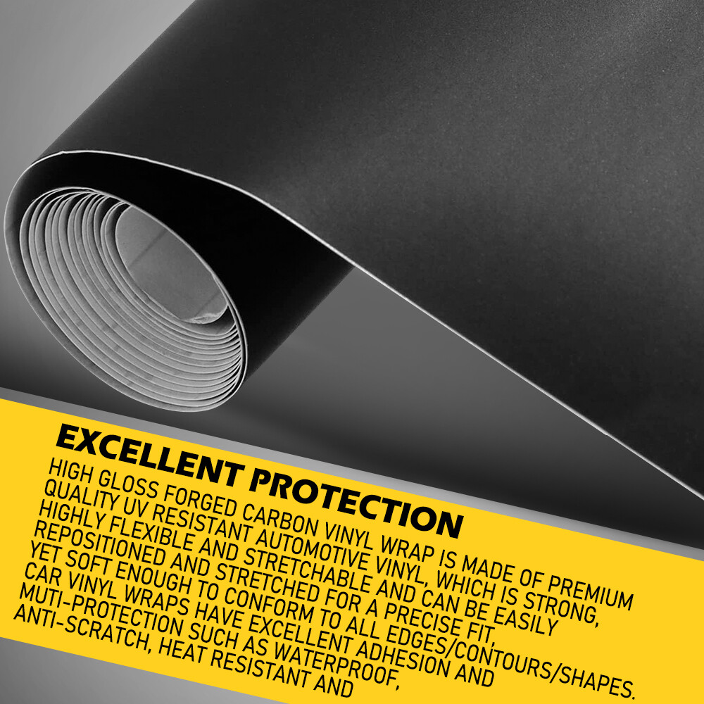 Matte Flat Black Vinyl Film Wrap Sticker Decal Bubble Free Air Release Channel