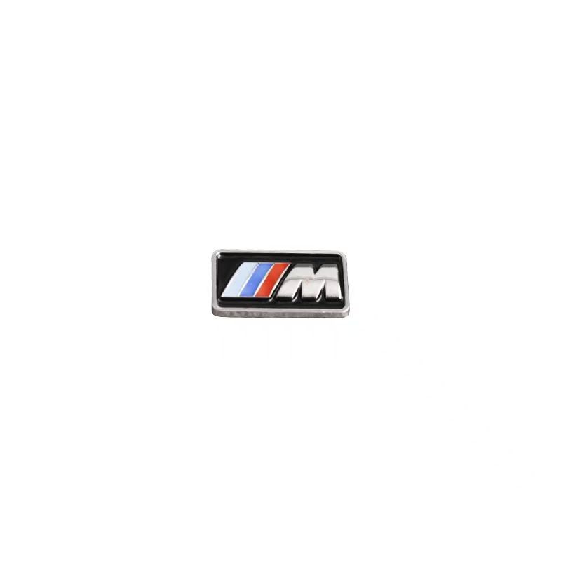 17MM X 9MM 3D Zinc ALLOY STEERING WHEEL M EMBLEM Decorative STICKER FOR BMW