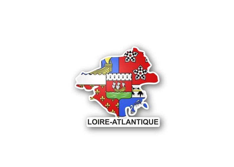 Sticker Decal Flag Department Outdoor Loire Atlantique