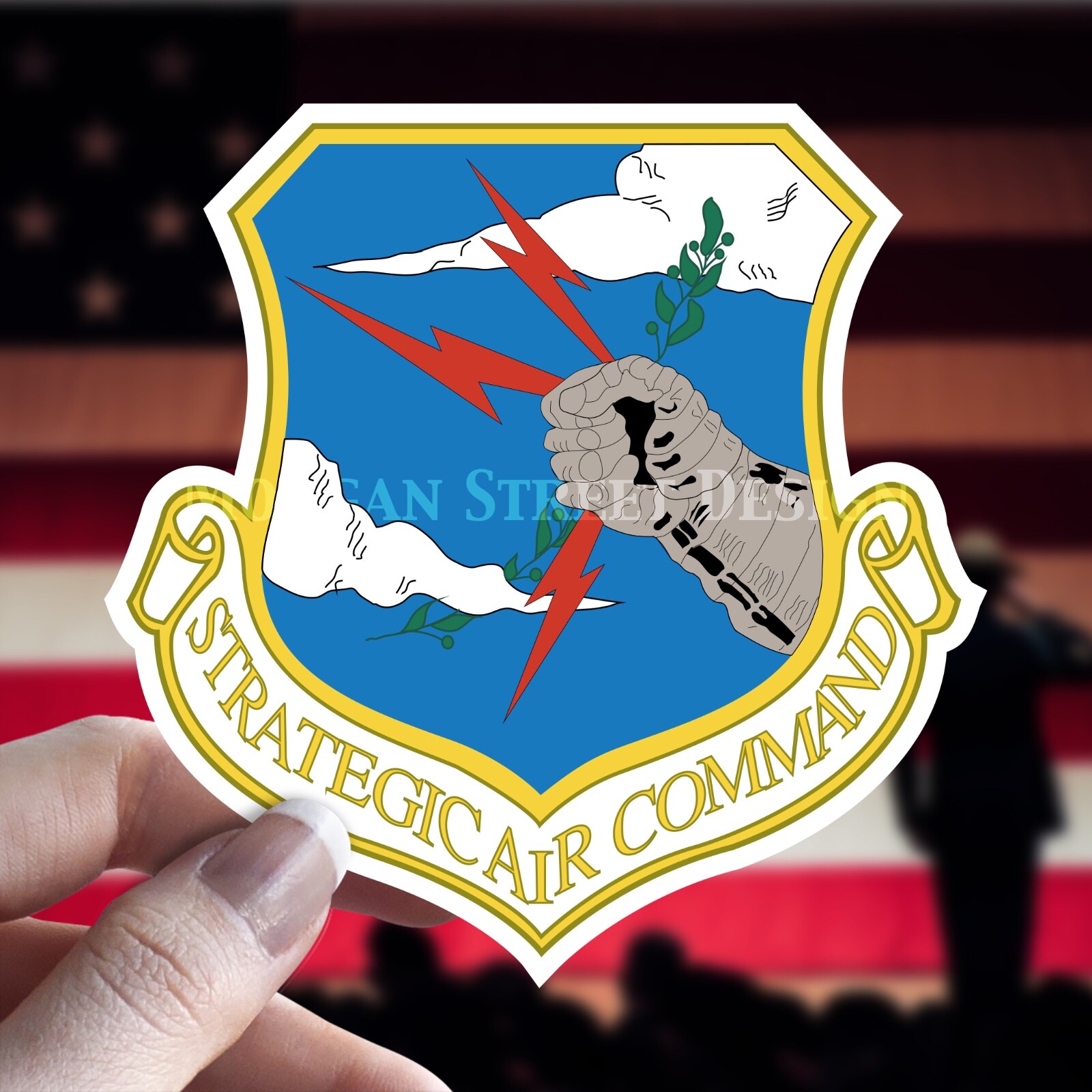 Strategic AIr Command SAC Vinyl Decal Sticker Indoor/Outdoor Air Force