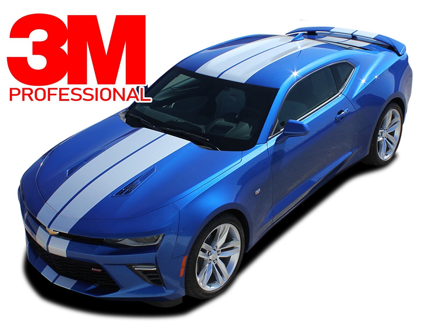 Turbo Rally Stripe Fits: 2016-2023 Camaro Vinyl Graphic Decals RS SS 3M Film