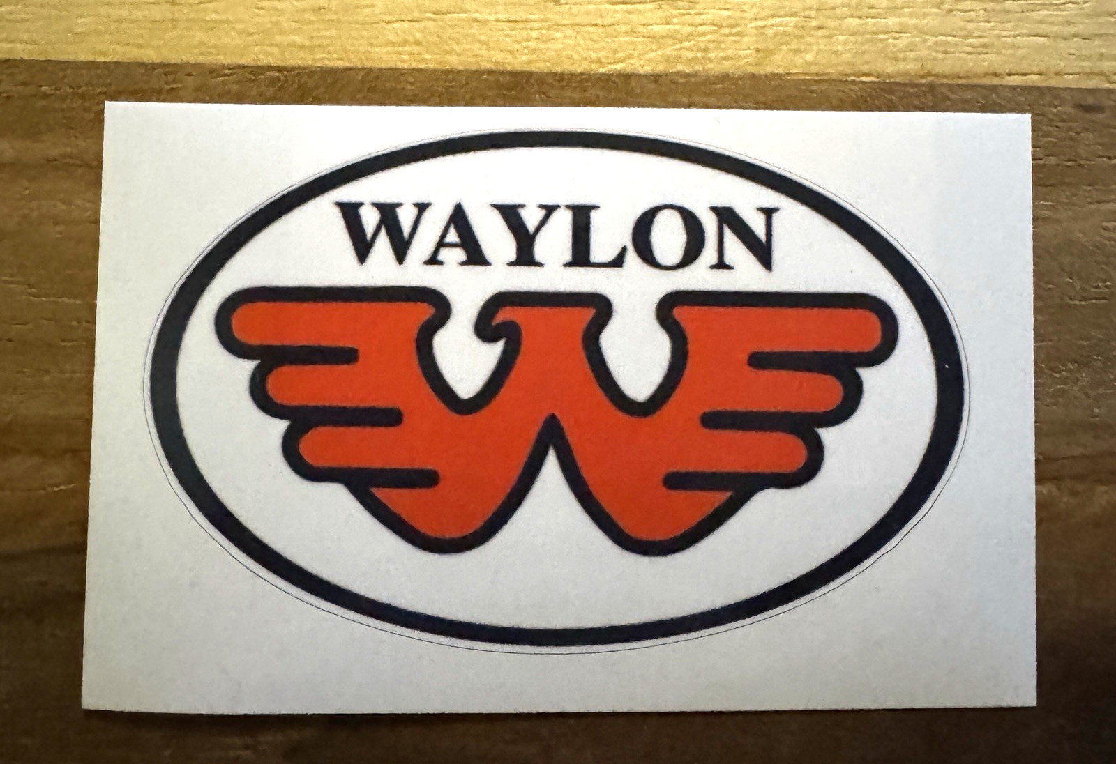 Waylon 3″ Vinyl Flying W Sticker, Waylon Jennings
