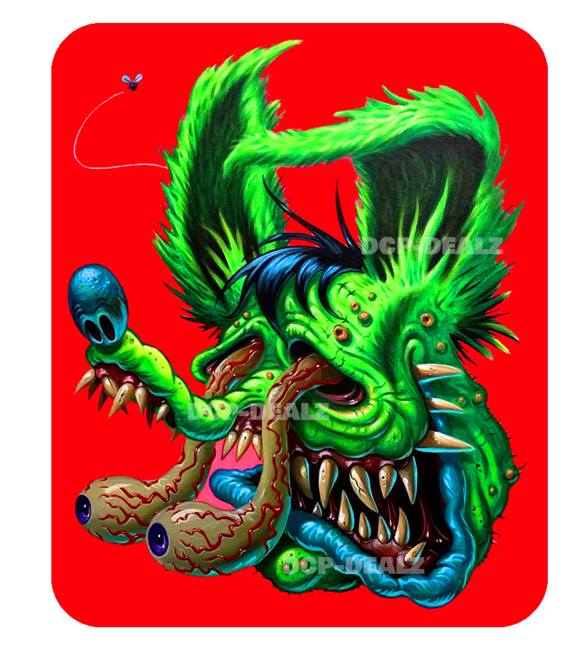 D48 Rat Fink Hot Rod RAT FINK MOTORCYCLE STICKER VINTAGE RACING