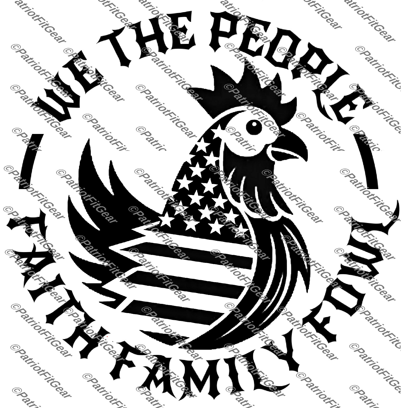 Chicken,We The People,Faith Family,Hen,Fowl,Hen,Chicks, Poultry Farm,Vinyl Decal
