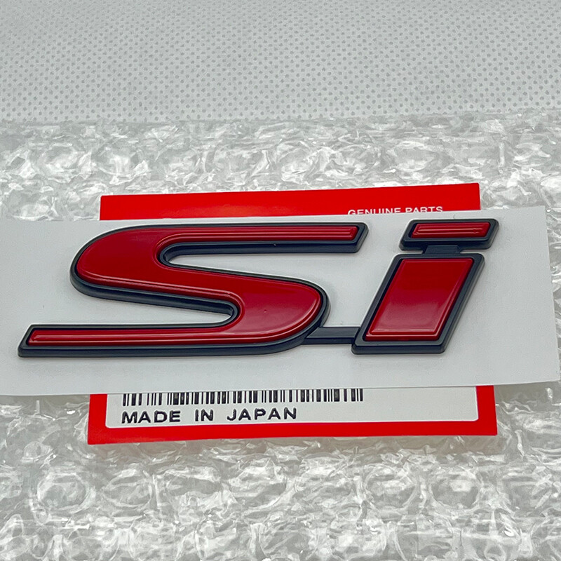 1PCS For Honda Civic Si Rear Trunk Lid Badge Nameplate Emblem Sport Red Black