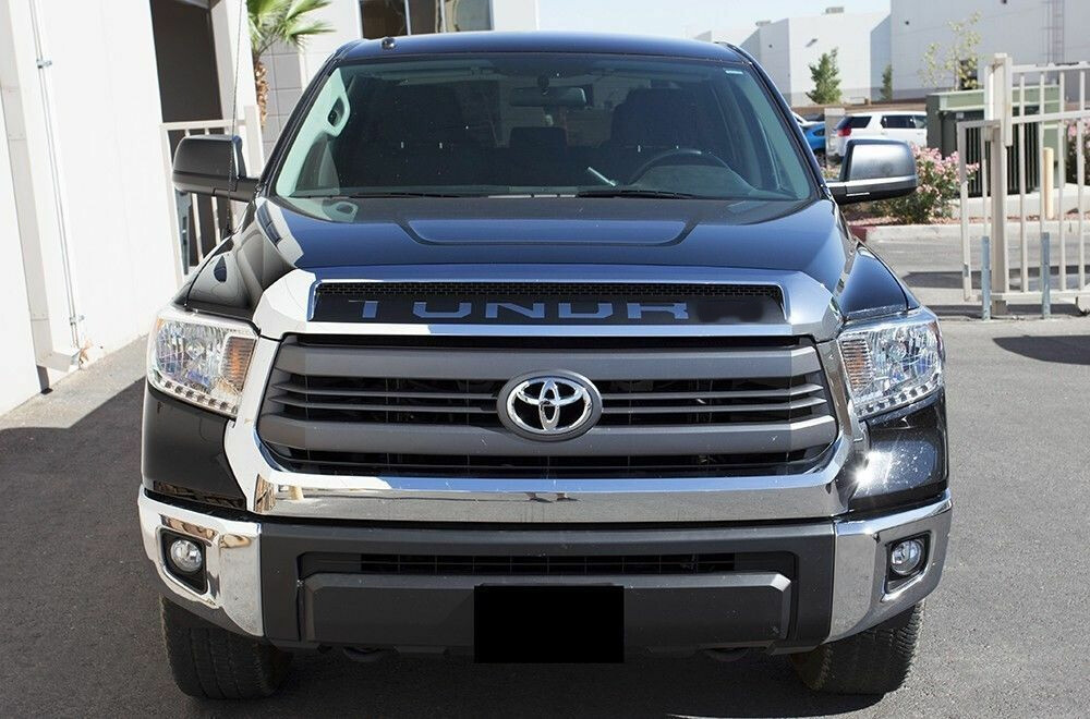 Custom Vinyl Decal Graphics Grille Insert Hood Wrap Kit for 2014-2020 Black