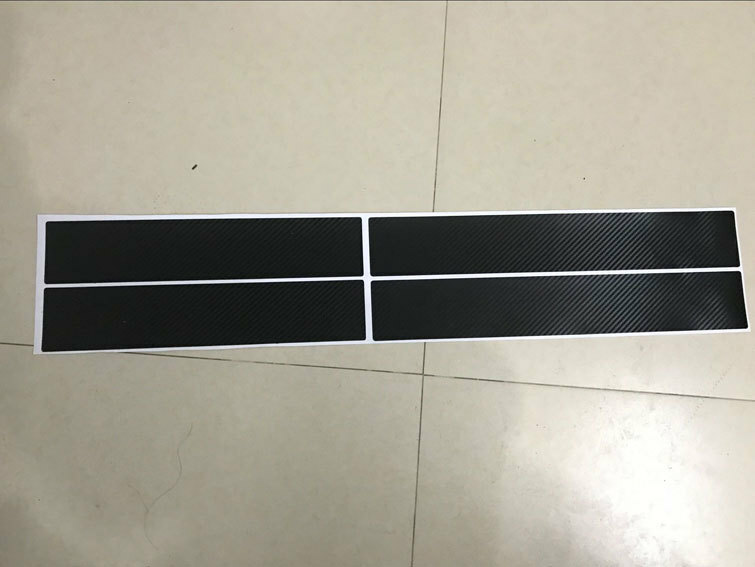 4x Carbon Fiber Car Door Edge Entry Guards Protectors Plate Sill Scuff Stickers