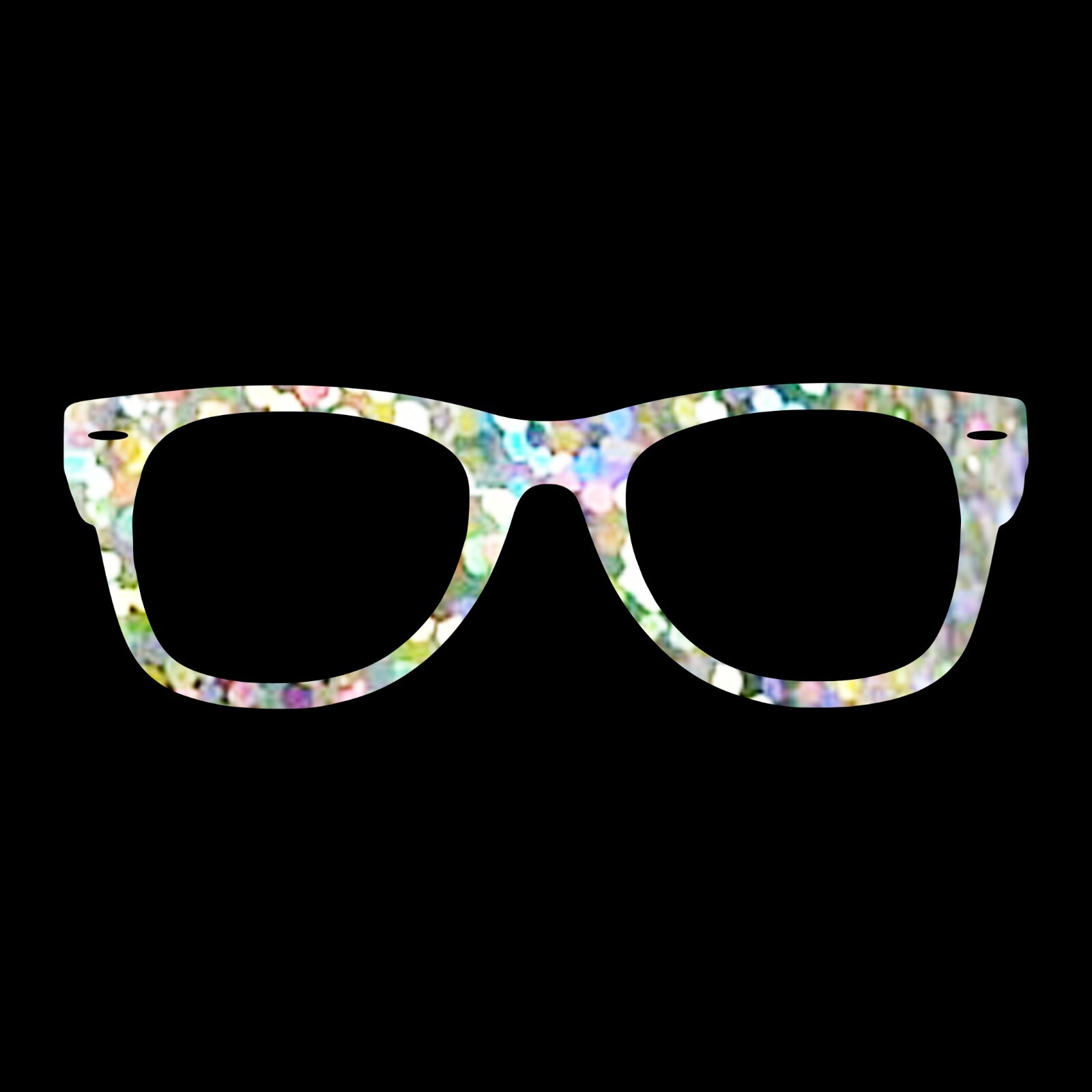 Sunglass Frame Sticker – Custom Glasses Decal – Select Chrome Color and Size