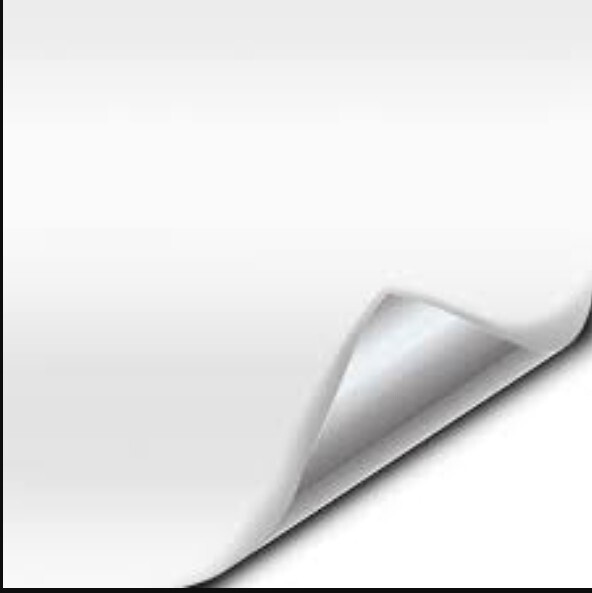 C8 Corvette ARCTIC WHITE ‘TEAM CORVETTE’ PLAIN BLANK VINYL INSERT! 2INX7IN