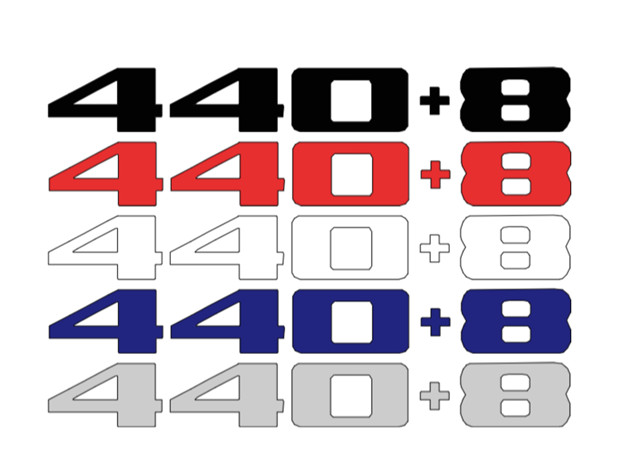Custom “448” 440 + 8 Math Equation Decal Set – Universal Fit