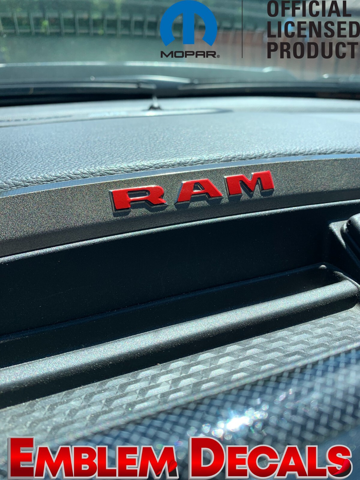 RAM 1500 DT Upper Radio Bezel Console Decals 2025 2026