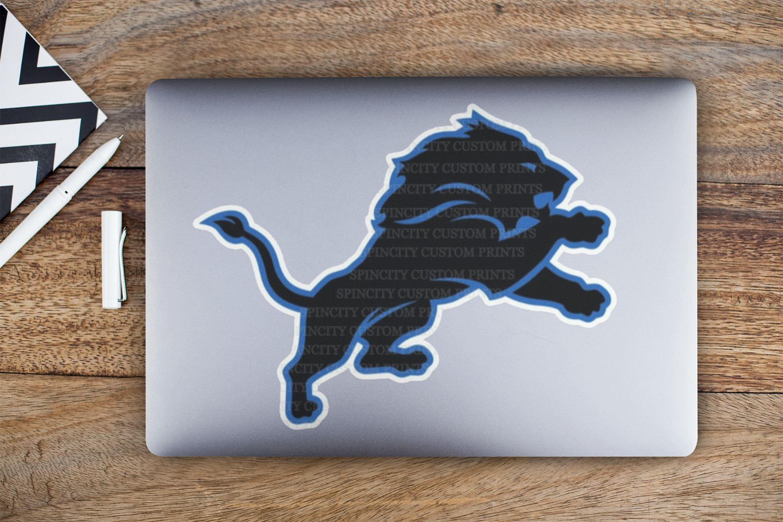 Detroit Lions Logo Vinyl Decal Weather Resistant Sticker Car Window 2”–8” Sizes