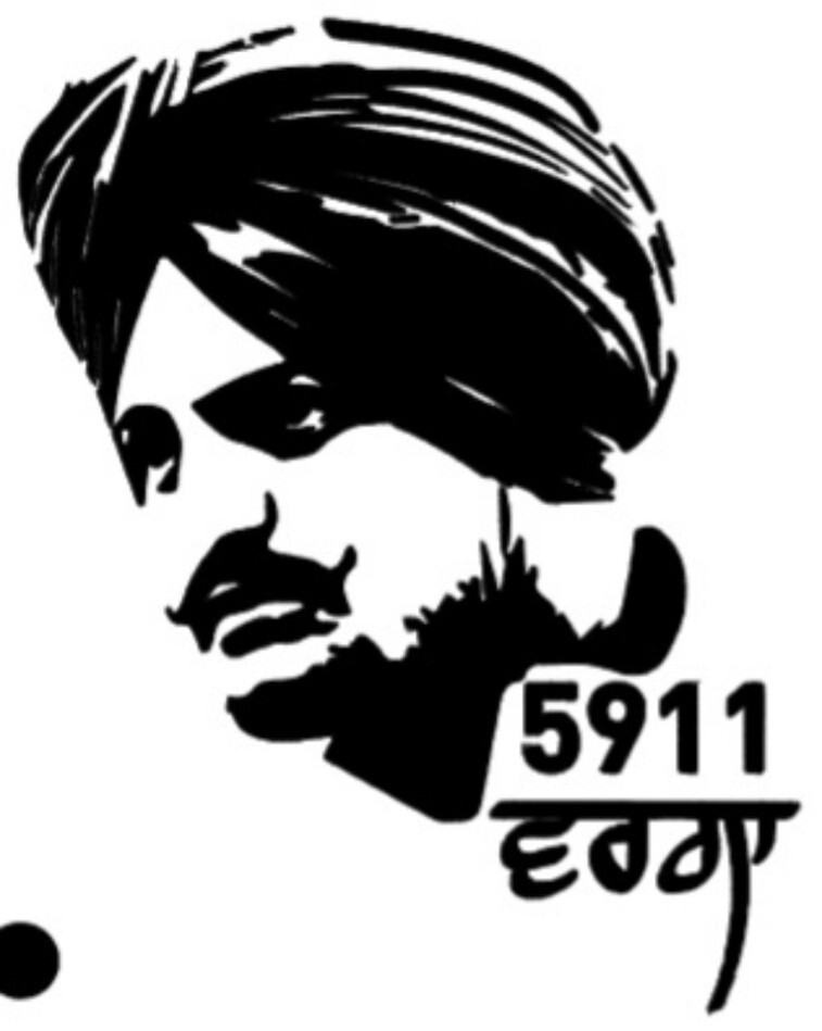 Sidhu moosewala Decal sign (6x7inches)