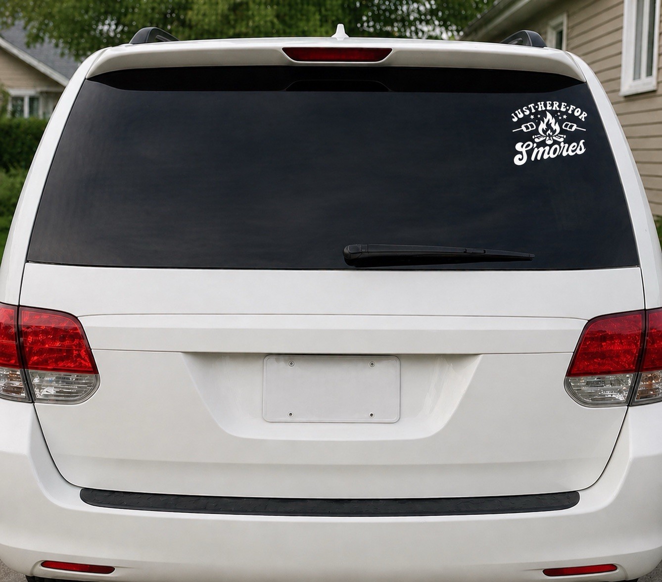 CAMPING Decal Stickers JUST HERE FOR THE SMORES , Sticker, Van Life, Van Life
