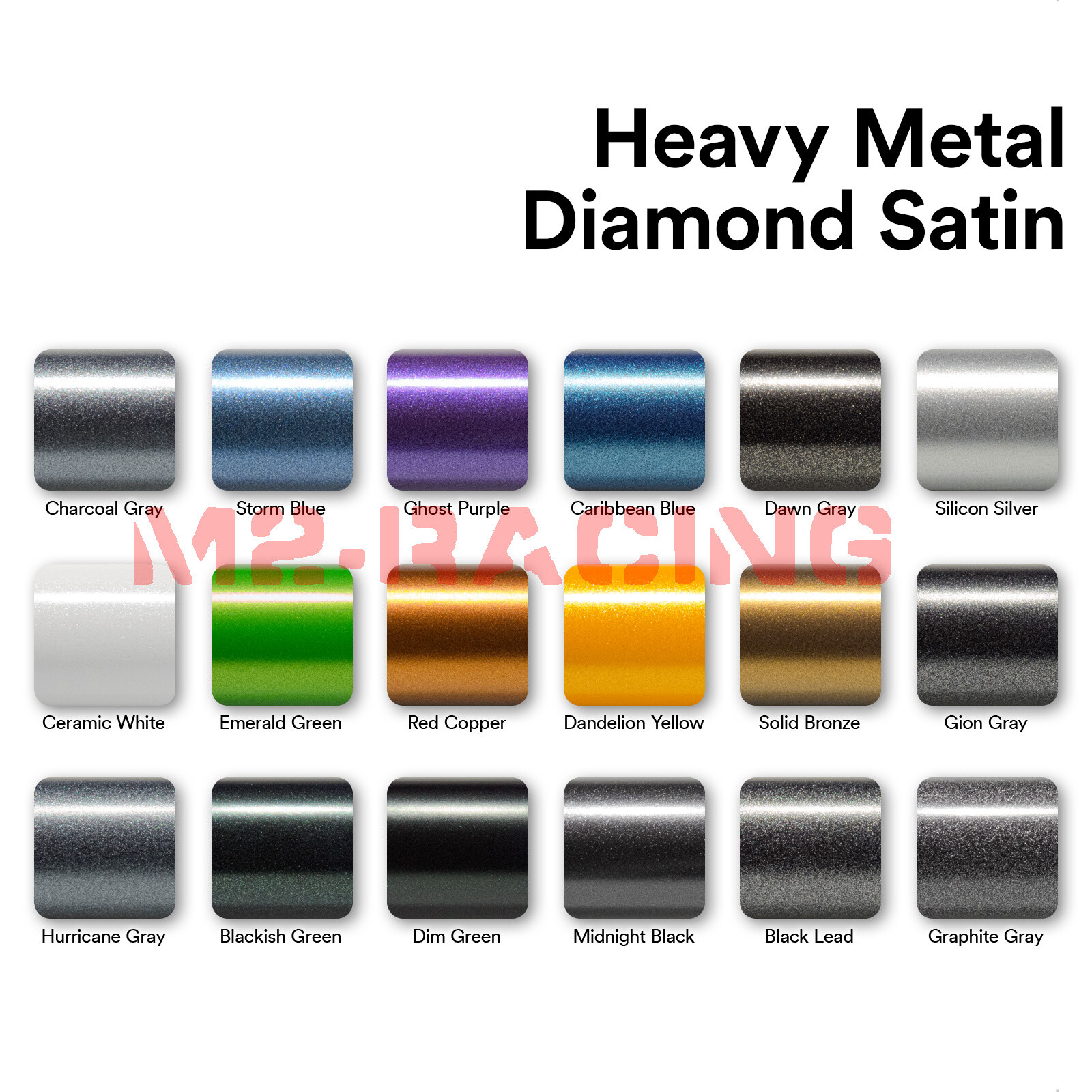 Heavy Metal Diamond Satin Storm Blue Car Vinyl Wrap Decal Sticker Sheet Film DIY