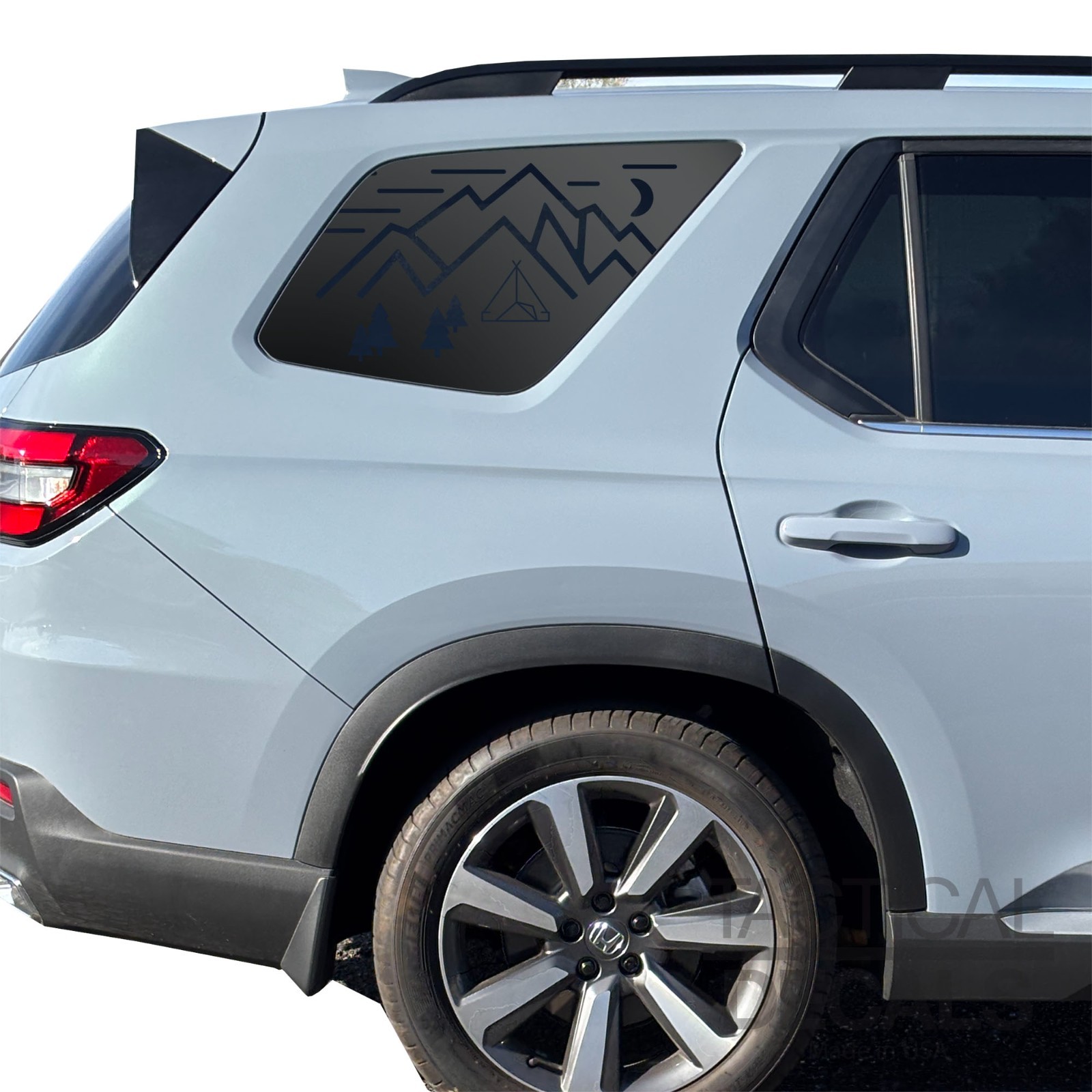 Minimalist Outdoor camping design decal for Honda Pilot 2024-2025 HG4-CX1
