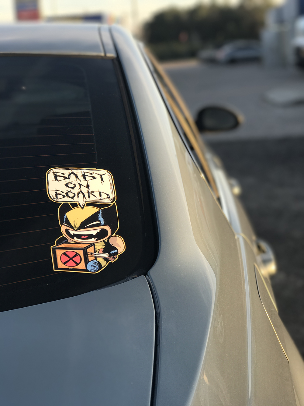 Wolverine Baby on Board X-Men Decal/Sticker