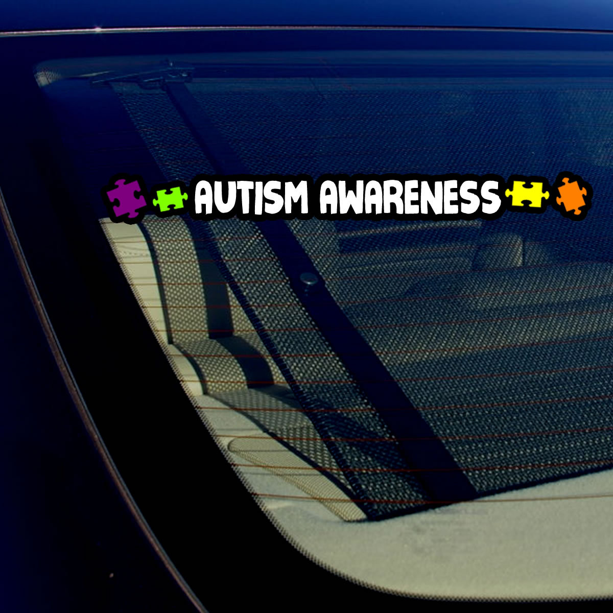 Autism Awareness Puzzle Support Auto Car Truck Window Bumper Sticker Decal 8″