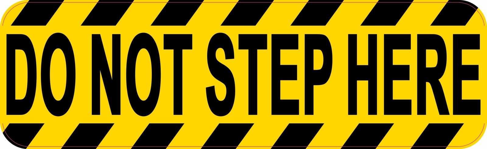 10in x 3in Do Not Step Here Permanent Vinyl Sticker Wall Sign Door Permanent …
