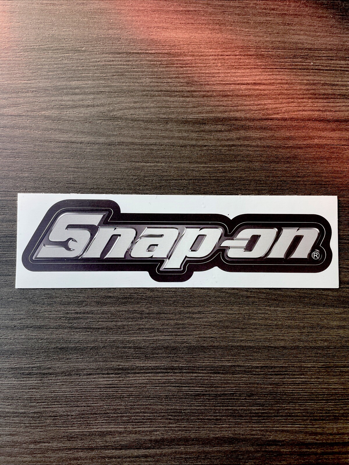 Snap-On Tools 3D Authentic Chrome Decal 8”, New🔥
