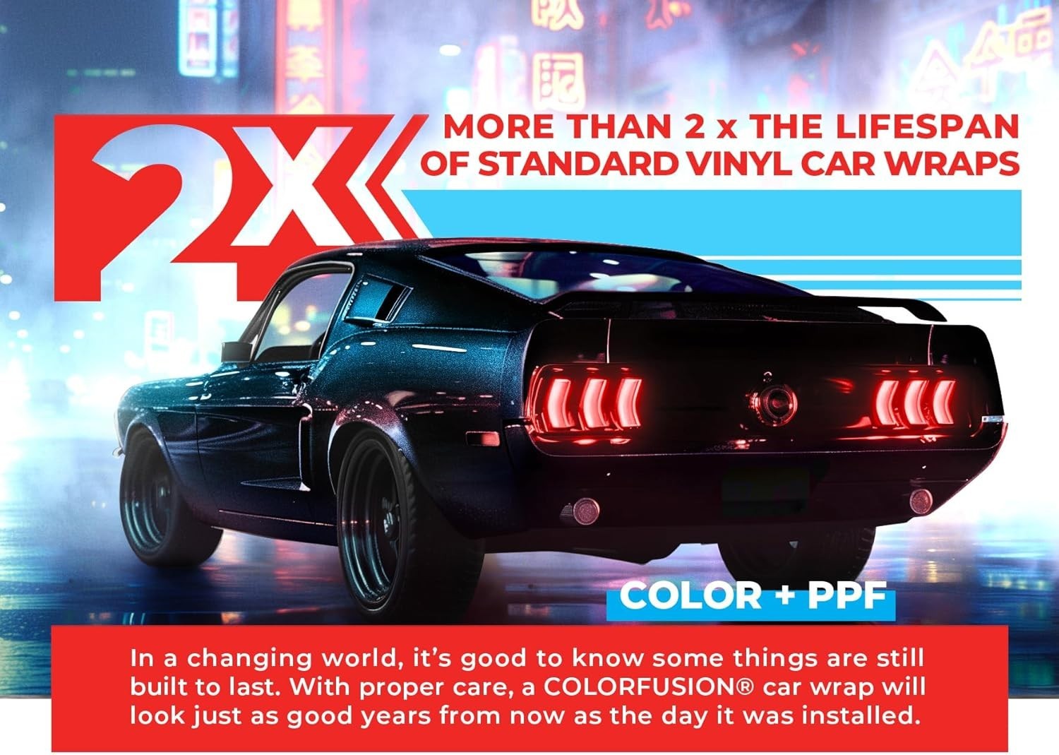 Glossy Cosmic Blue ColorFusion Wrap – 1ft x 5ft Durable Paint Protection Film