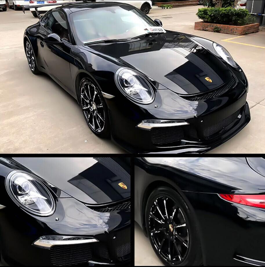 50FT x 5FT Premium Ultra Gloss Vinyl For Whole Car Wrap Film Sticker Black