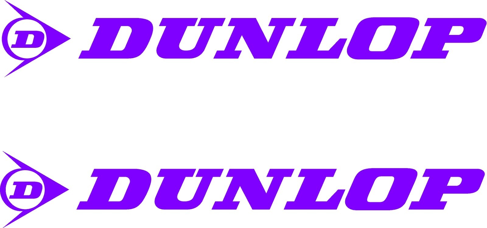 Custom Dunlop 1 Pair Vinyl Decal JDM Motorcycle Multiple Colors and Sizes