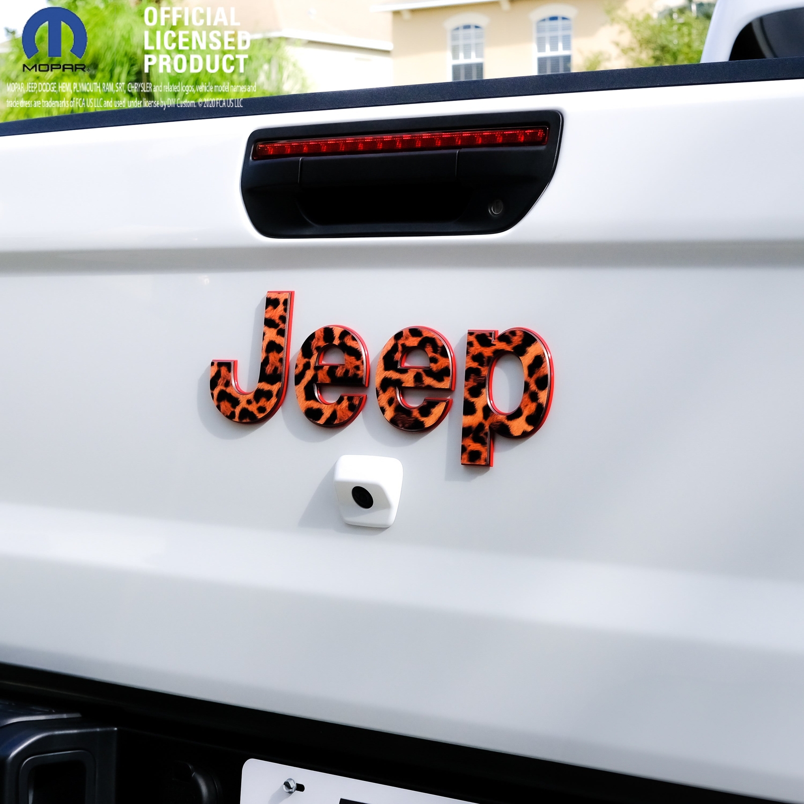 Jeep Emblem Overlay Decals – Leopard Print