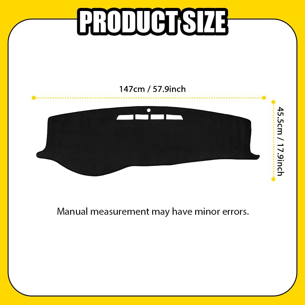 Fit 2006-2013 Chevrolet Impala Dash Mat Dashboard Cover Pad Interior Black 1-5X