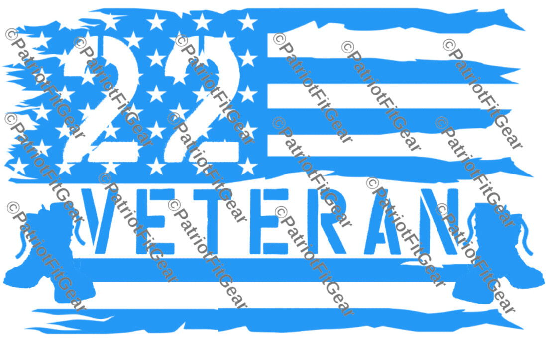 Veteran 22,PTSD The War Within,Support Our Troops,Military,Custom Vinyl Decal