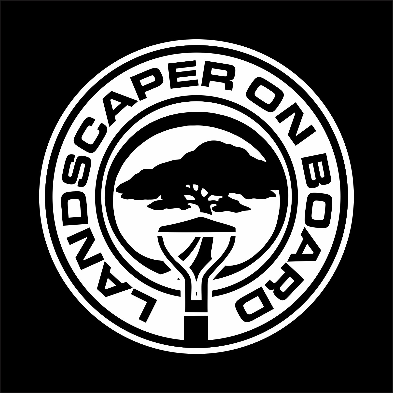 LANDSCAPER ON BOARD Decal Sticker Vinyl Bumper, Gardening, Landscape, Gardener