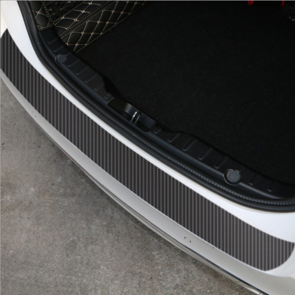 Car Trunk Door Sill Scuff Guard Plate Sticker Protector Anti Scratch Kick 5Pcs