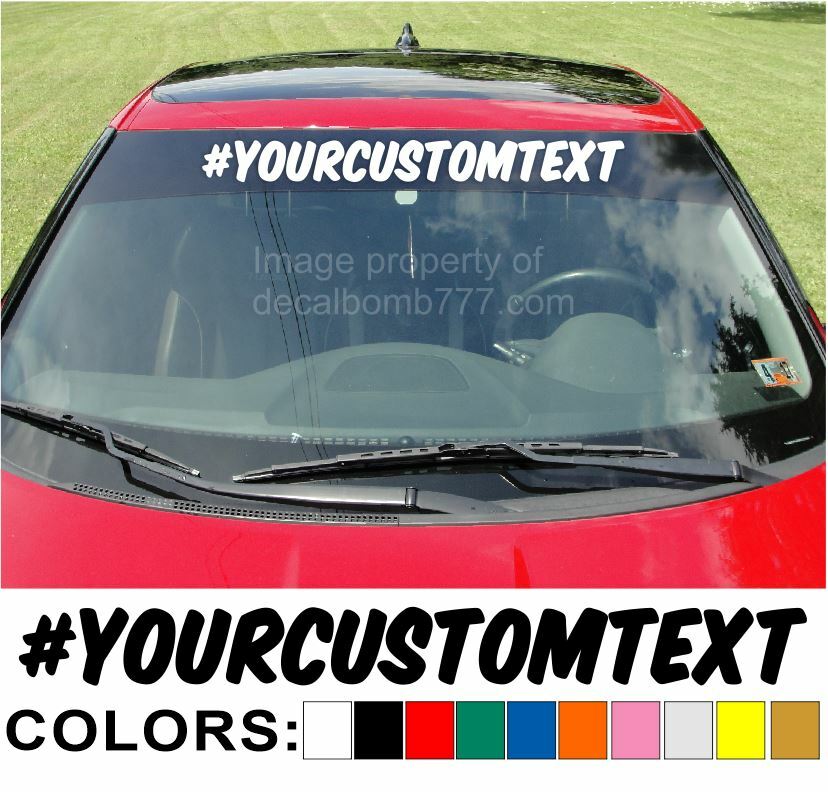 Custom Hashtag Decal Sticker Boost Turbo Diesel Car Truck instagram fb snapchat