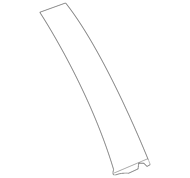 Genuine GM Rear Driver Side Door Window Frame Rear Applique 84263150