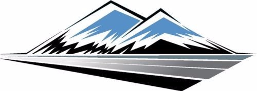 Mountain Landscape decal Camper Rv motorhome mural graphic style C