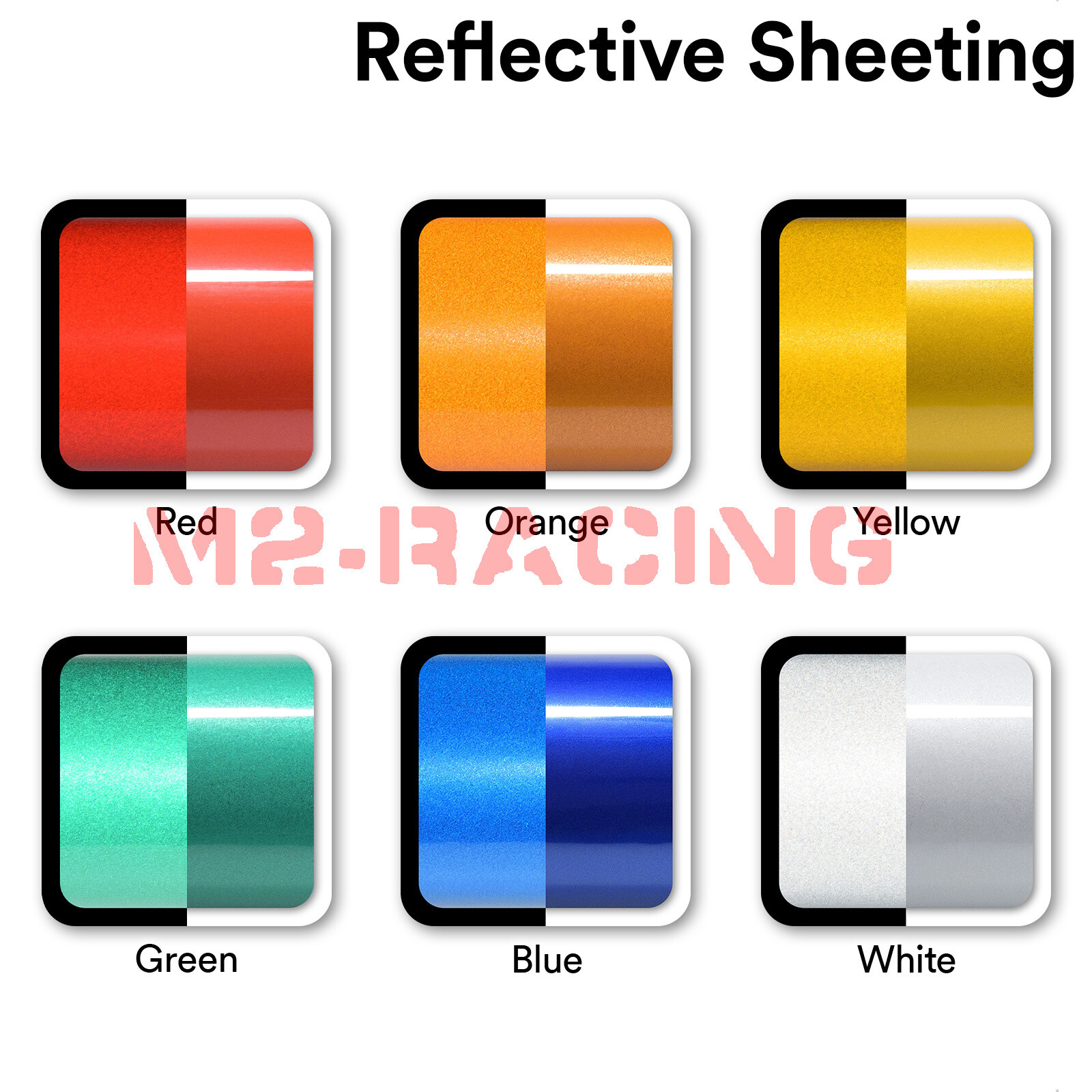 *Reflective Vinyl DIY Car Wrap Sticker Decal Graphic Sign Self Adhesive Film