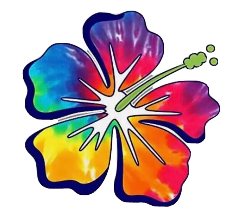 Hibiscus Flower Car Decals For Women, Holographic Vehicle Bumper Decal, 6x6in