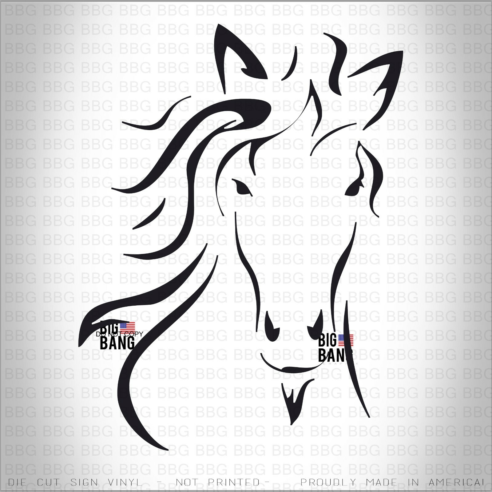 Horse Vinyl Decal Sticker SUV Van Truck Car Window Travel /Horse Trailer RV Home