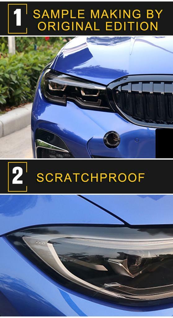 Car Headlights Lamp Protective Film Invisible Sticker For BMW G20 330i 2019UP