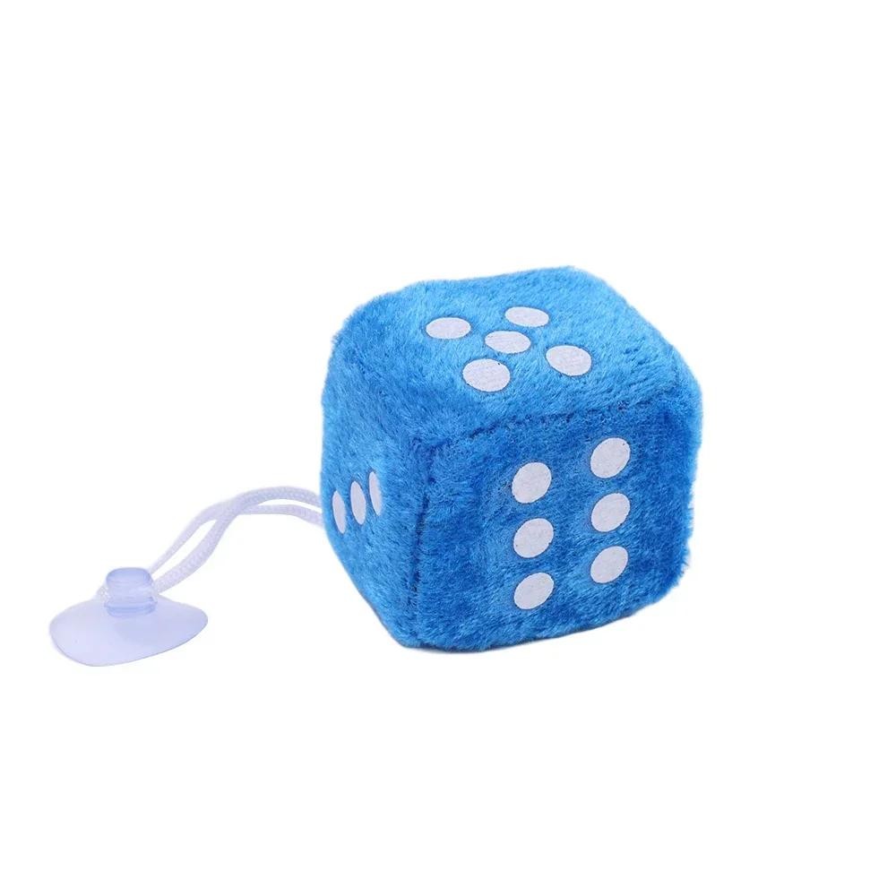 2 Pcs Car to Car Plush Pendant Three-dimensional Square Dice New