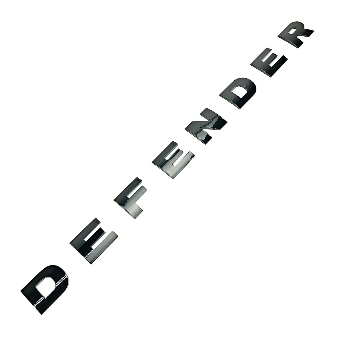 93-17 Land Rover DEFENDER Raised Block Gloss Black Front Hood Lettering Genuine