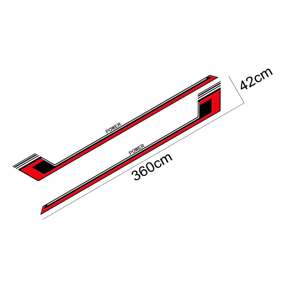 Fit For Isuzu D-max Racing Stripe Graphics Sticker Pickup Trunk Side Vinyl Decal