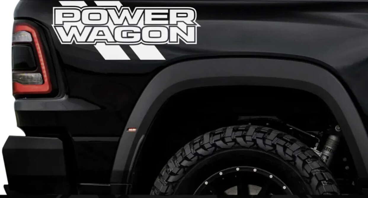 Vinyl Stickers Decal Graphics For compatible Fits Power Wagon Truck