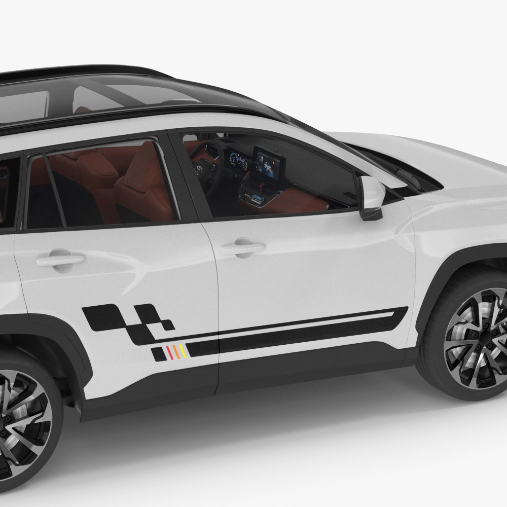 Car Sticker Graphics Sport Side Door Decals for Toyota Corolla Cross 2022-2026