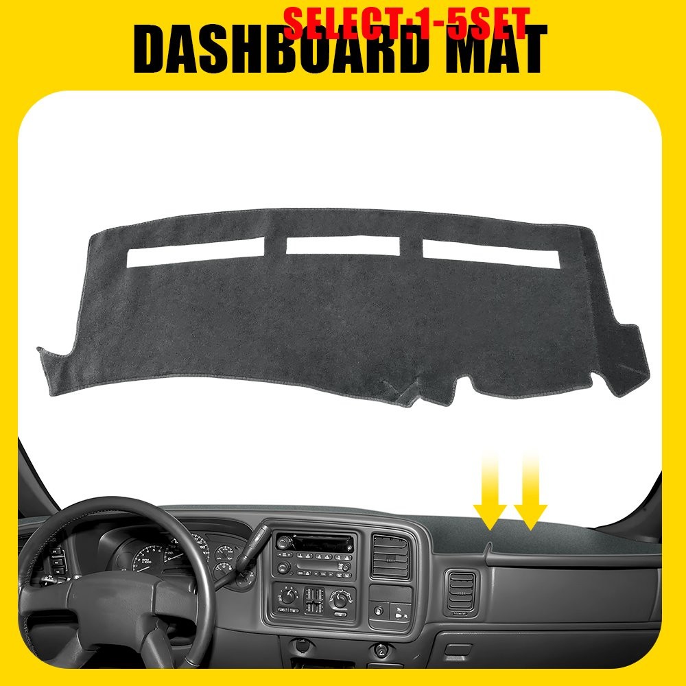 Gray Dash Cover Mat Dashboard Pad for Chevy Silverado 1500 2500 Tahoe 01-06 1-5X