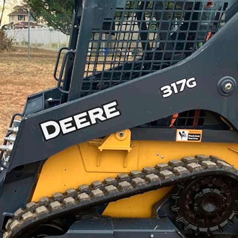 Excavator Track Loader Skid Steer Arm Boom Decal Set for John Deere 2 decals