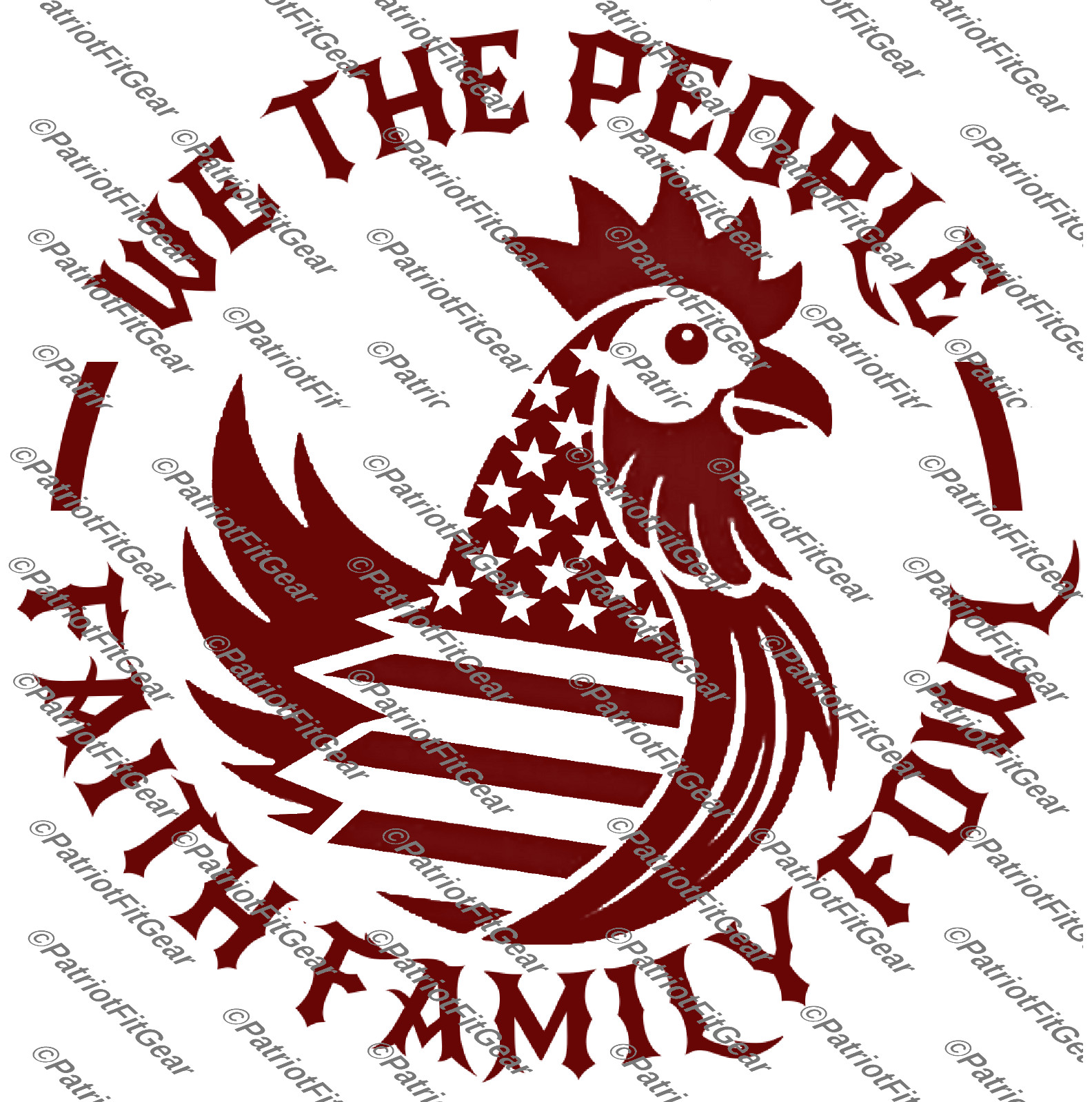 Chicken,We The People,Faith Family,Hen,Fowl,Hen,Chicks, Poultry Farm,Vinyl Decal