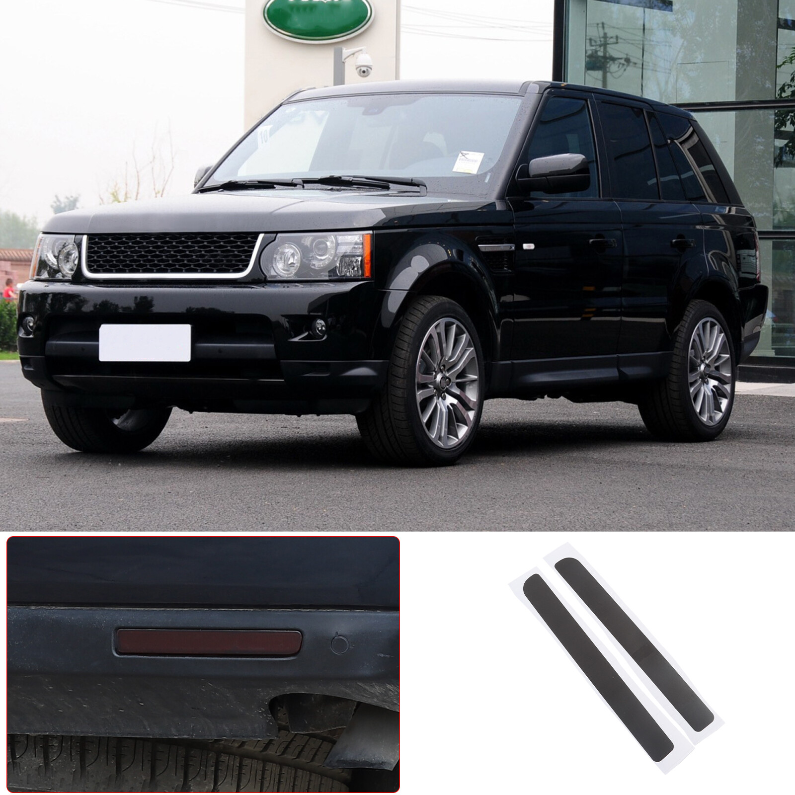 2pcs Smoked Rear Fog Light Overlay Film Black out Fits Range Rover Sport 2005-13