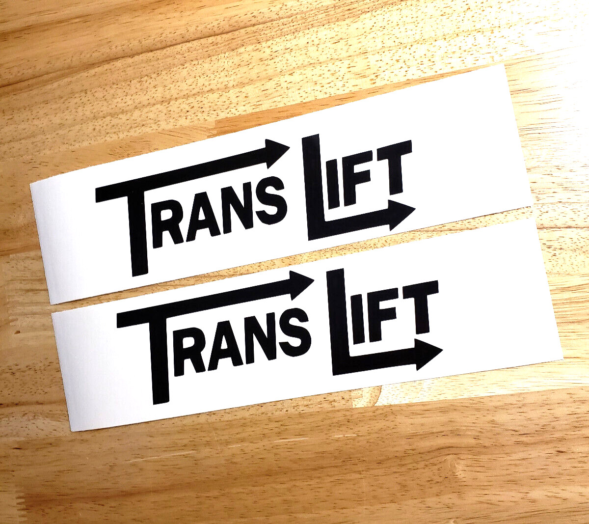 TRANSLIFT MOVER Decals Stickers 8″ (2) Gloss black Vinyl FAST USA!
